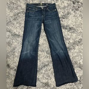 7 For All Mankind Dojo Flare Leg Jeans - Size 27